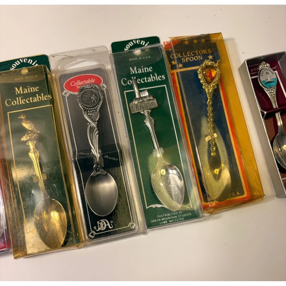 Vintage Souvenir Collector Spoon Lot 73+ Pcs States National Parks Hershey Pewte